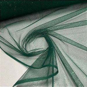 Tule Com Glitter Verde Bandeira