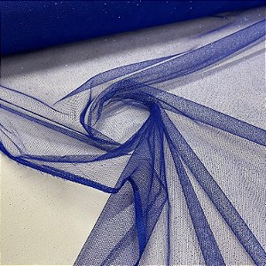 Tule Com Glitter Azul Royal