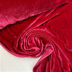 Veludo Spandex Cereja