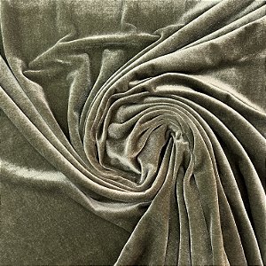 Veludo Spandex Verde Musgo