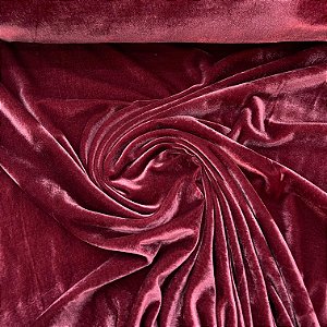 Veludo Spandex Marsala