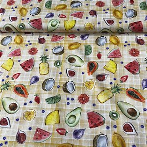Tricoline Digital Frutas de Verão