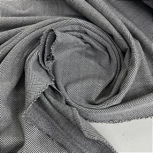 Malha Jacquard Chevron Clássico
