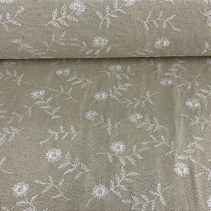 Linho com Viscose Bordado Alexandria