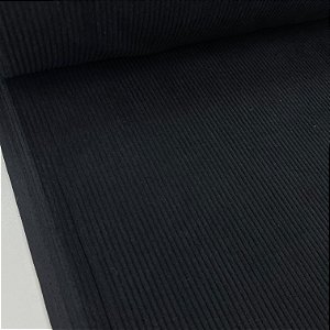 Veludo Cotelê Corduroy Preto