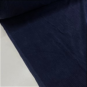 Veludo Cotelê Corduroy Azul Marinho