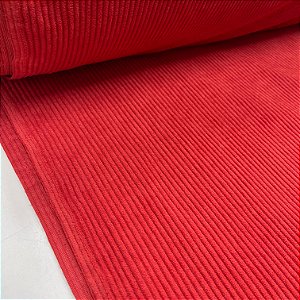 Veludo Cotelê Corduroy Vermelho