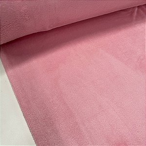 Fleece Liso Rosa Bebê