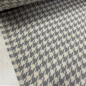 Lã Tweed Andover Off White com Cinza