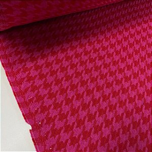 Lã Tweed Andover Vermelho com Pink