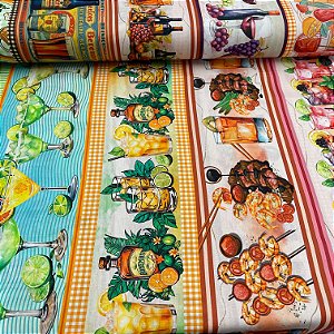 Tricoline Digital Estampa Barrada 23