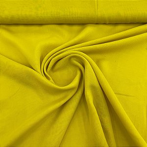 Crepe Chiffon Liso Amarelo