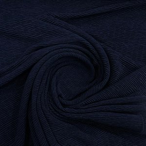 Malha Plissada Azul Marinho