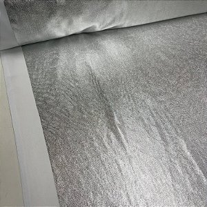 Malha Vinil Branco com Prata