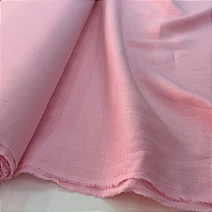 Linho Puro Rosa Bebê