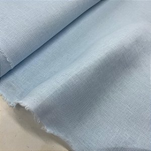 Linho Puro Azul Bebê