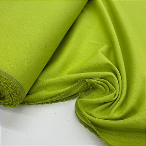 Linho com Viscose Verde Cítrico
