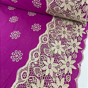 Layse Bordado Barrado Rosa Pink