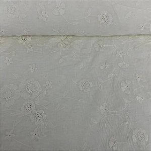Laise Bordada Off white Flores Unificadas