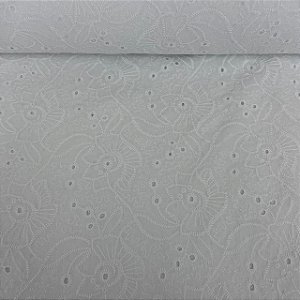 Laise Bordada Off White Floral Étnico