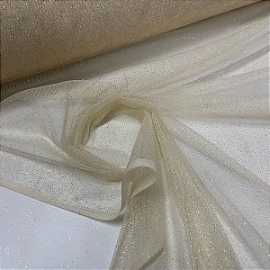 Tule com Glitter Champagne