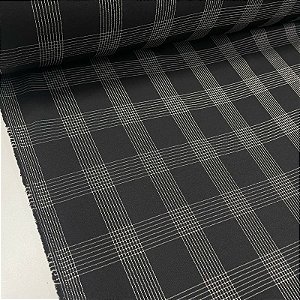 Alfaiataria Premium Xadrez Preto Com Branco
