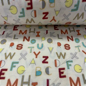 Soft Estampado Letras Fundo Branco