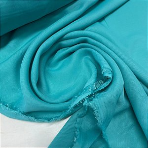 Crepe Chiffon Liso Água