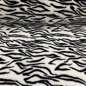Fleece Pesado Estampado Zebra