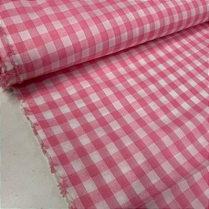 Xadrezinho De Poliéster N3 Rosa