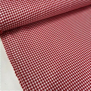 Xadrezinho De Poliéster N1 Vermelho