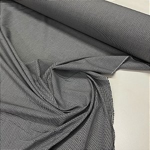 Tricoline Fio 40 Galles Xadrez Pequeno Preto Classico
