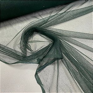 Tule com Glitter Verde Amazonas