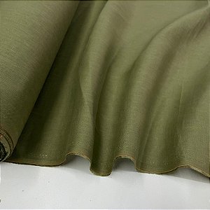 Linho Puro Verde Oliva