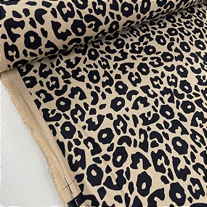 Viscose Estampada Onça