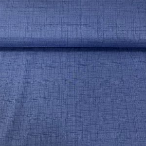 Tricoline Estampada Bahamas Azul Com Riscos Azul Escuro