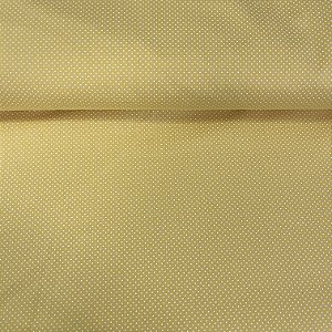 Tricoline Estampada Bahamas Amarelo Com Poá Miudinho Branco