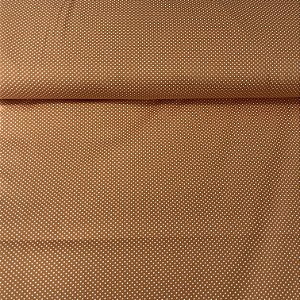 Tricoline Estampada Bahamas Fundo Laranja Com Poá Branco