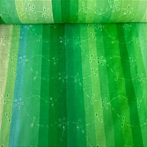 Laise Bordada Multicolor Tons Verde