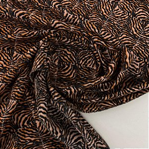 Crepe Indiano Estampado Zebra