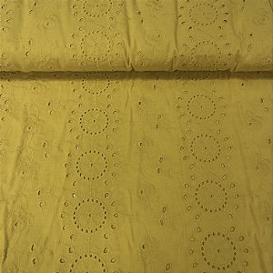 Laise Bordada Amarelo Circulos