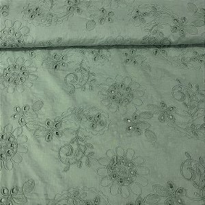 Laise Bordada Verde Planta