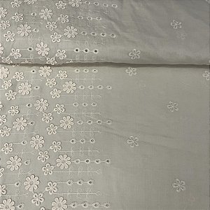 Laise Bordada Barrada 3D Creme