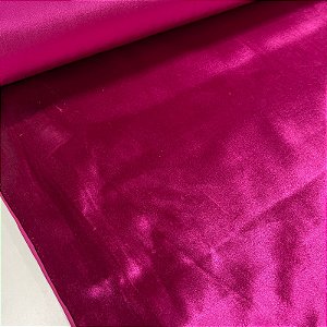 Tecido Promocional Veludo Dublado Liso Rosa
