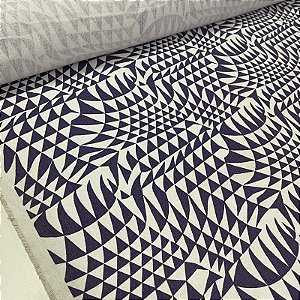 Tecido Promocional Grosso Abstrato Azul Marinho