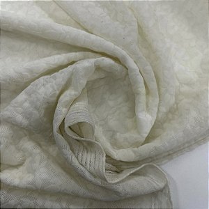 Tule com Desenho Creme