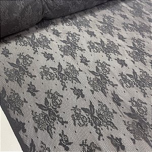 Renda Promocional Sem Elastano Cinza Médio