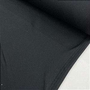 Malha Modal Suede Preta