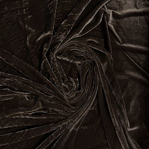 Veludo Spandex Marrom