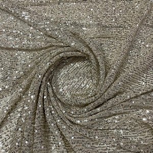 Paetê Magestic Prata com Creme